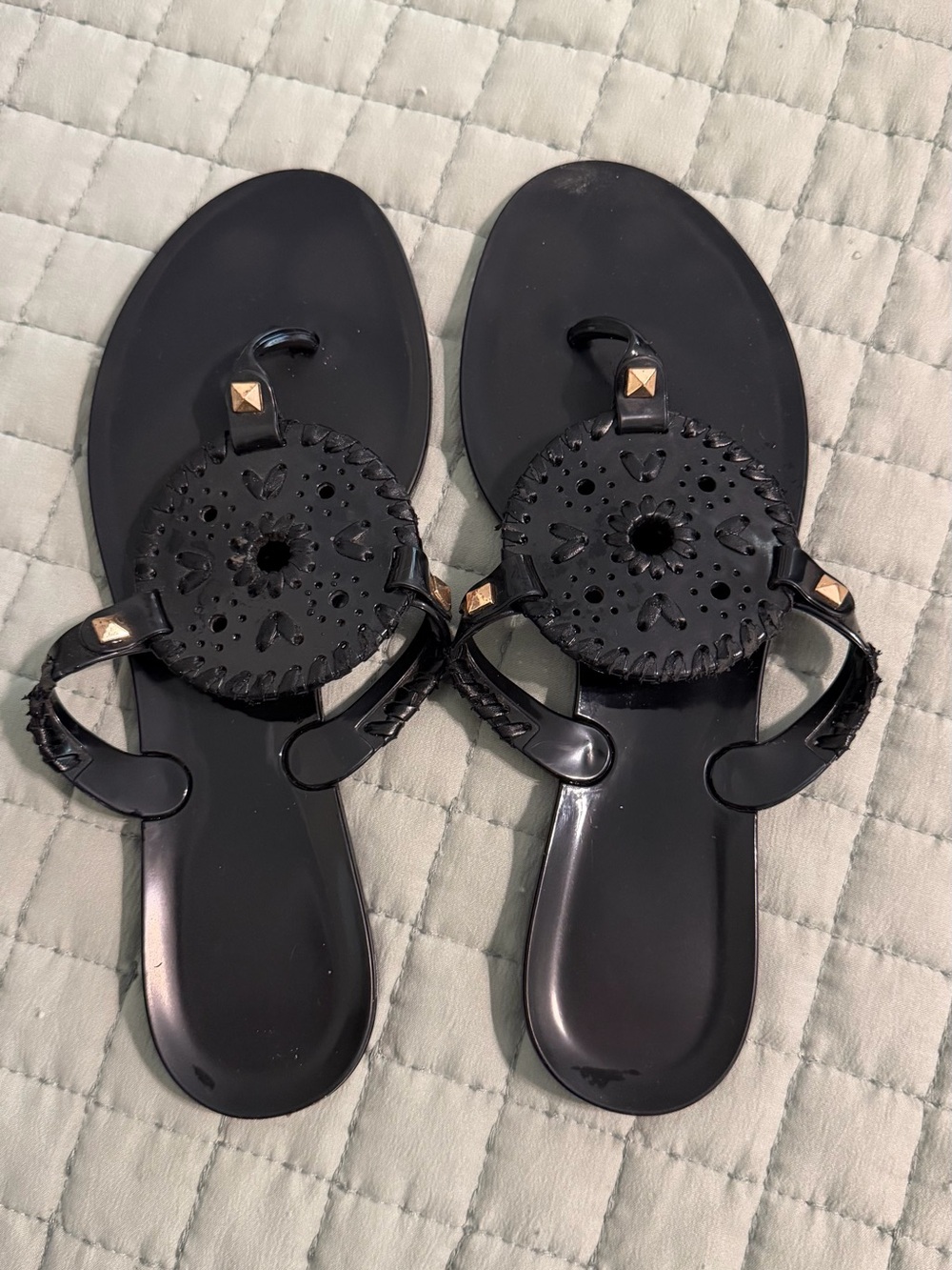 Jack Rogers Women Black Jelly Sandals